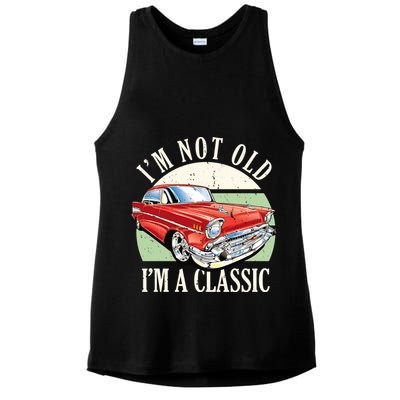 I'm Not Old I'm A Classic Car Vintage Retro Ladies PosiCharge Tri-Blend Wicking Tank