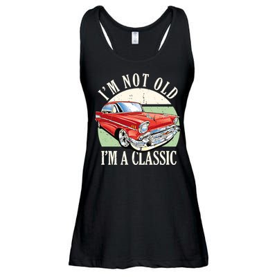 I'm Not Old I'm A Classic Car Vintage Retro Ladies Essential Flowy Tank