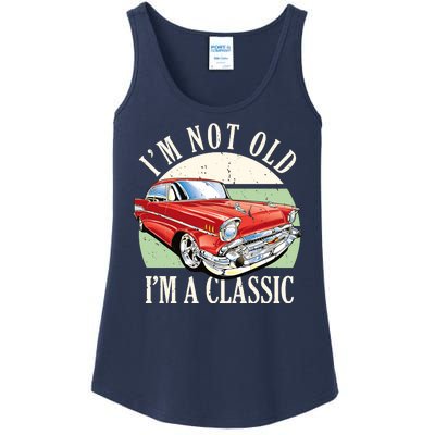 I'm Not Old I'm A Classic Car Vintage Retro Ladies Essential Tank