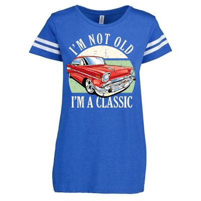 I'm Not Old I'm A Classic Car Vintage Retro Enza Ladies Jersey Football T-Shirt