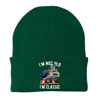 Im Not Old Im Classic Funny Hotrod Classic Car Cartoon Knit Cap Winter Beanie