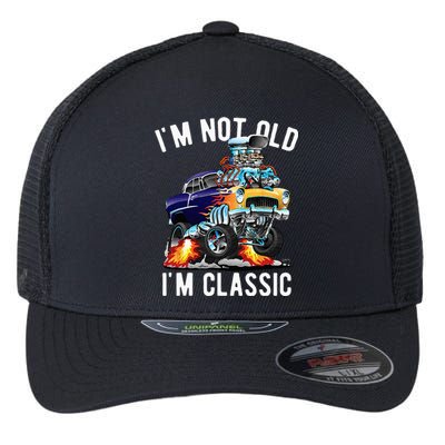 Im Not Old Im Classic Funny Hotrod Classic Car Cartoon Flexfit Unipanel Trucker Cap