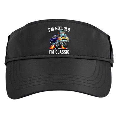 Im Not Old Im Classic Funny Hotrod Classic Car Cartoon Adult Drive Performance Visor