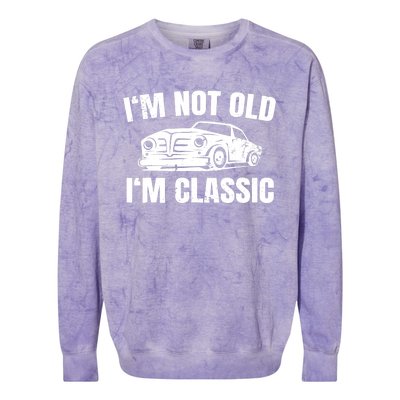 I'm Not Old I'm Classic Funny Cassette Tapes Colorblast Crewneck Sweatshirt