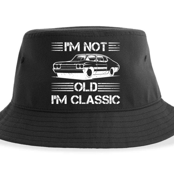 Im Not Old Im Classic Funny Car Graphic Sustainable Bucket Hat