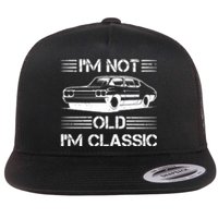 Im Not Old Im Classic Funny Car Graphic Flat Bill Trucker Hat