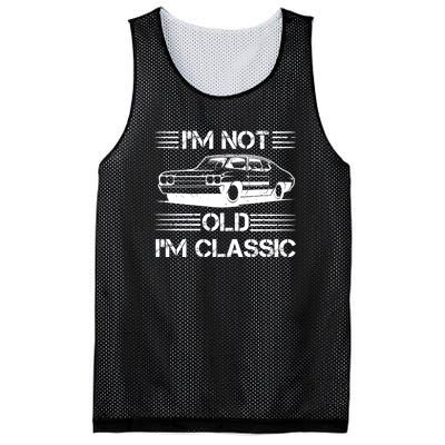 Im Not Old Im Classic Funny Car Graphic Mesh Reversible Basketball Jersey Tank