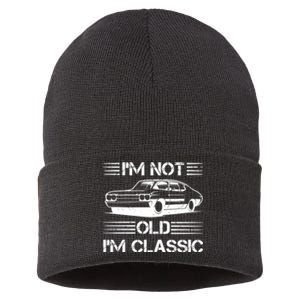 Im Not Old Im Classic Funny Car Graphic Sustainable Knit Beanie