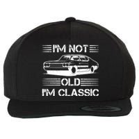 Im Not Old Im Classic Funny Car Graphic Wool Snapback Cap