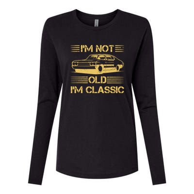 Im Not Old Im Classic Funny Car Graphic Womens Cotton Relaxed Long Sleeve T-Shirt