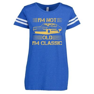 Im Not Old Im Classic Funny Car Graphic Enza Ladies Jersey Football T-Shirt