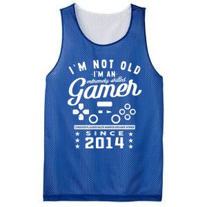 IM Not Old IM A Skilled Gamer 2014 Videogame Gaming Cool Gift Mesh Reversible Basketball Jersey Tank