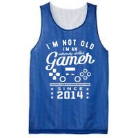 IM Not Old IM A Skilled Gamer 2014 Videogame Gaming Cool Gift Mesh Reversible Basketball Jersey Tank