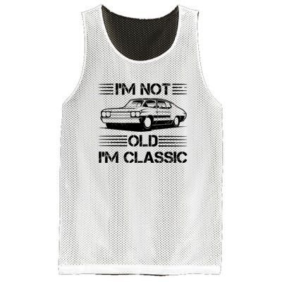 Im Not Old Im Classic Funny Car Graphic Mesh Reversible Basketball Jersey Tank