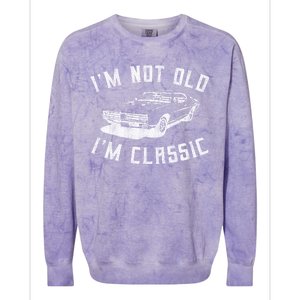 I'm Not Old I'm Classic Funny Car Graphic Mens & Womens Colorblast Crewneck Sweatshirt