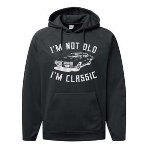 I'm Not Old I'm Classic Funny Car Graphic Mens & Womens Performance Fleece Hoodie