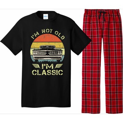 IM Not Old IM Classic Funny Car Graphic Pajama Set