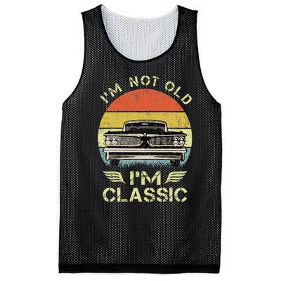 IM Not Old IM Classic Funny Car Graphic Mesh Reversible Basketball Jersey Tank