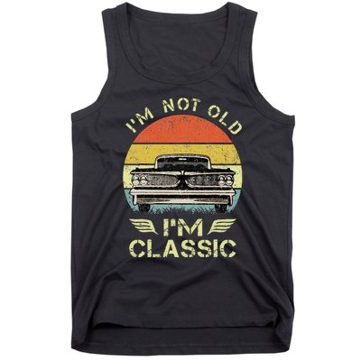 IM Not Old IM Classic Funny Car Graphic Tank Top