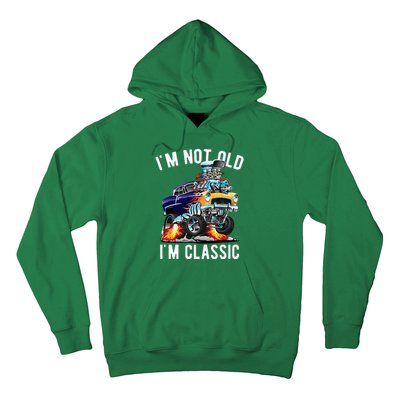 Im Not Old Im Classic Funny Hotrod Classic Car Cartoon Hoodie