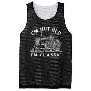 IM Not Old IM Classic Funny Tractor Farm Mesh Reversible Basketball Jersey Tank