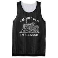 IM Not Old IM Classic Funny Tractor Farm Mesh Reversible Basketball Jersey Tank