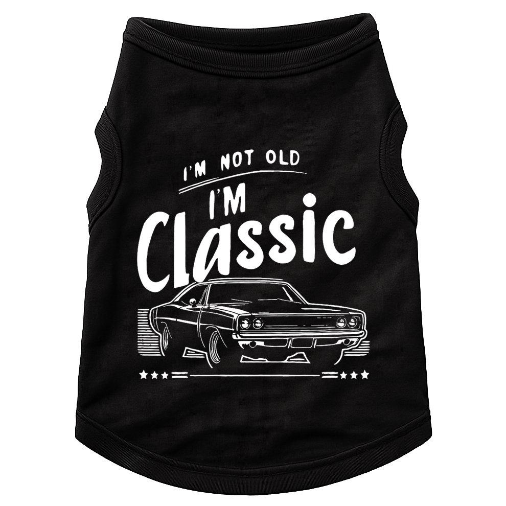 IM Not Old IM Classic Funny Car Graphic Doggie Tank