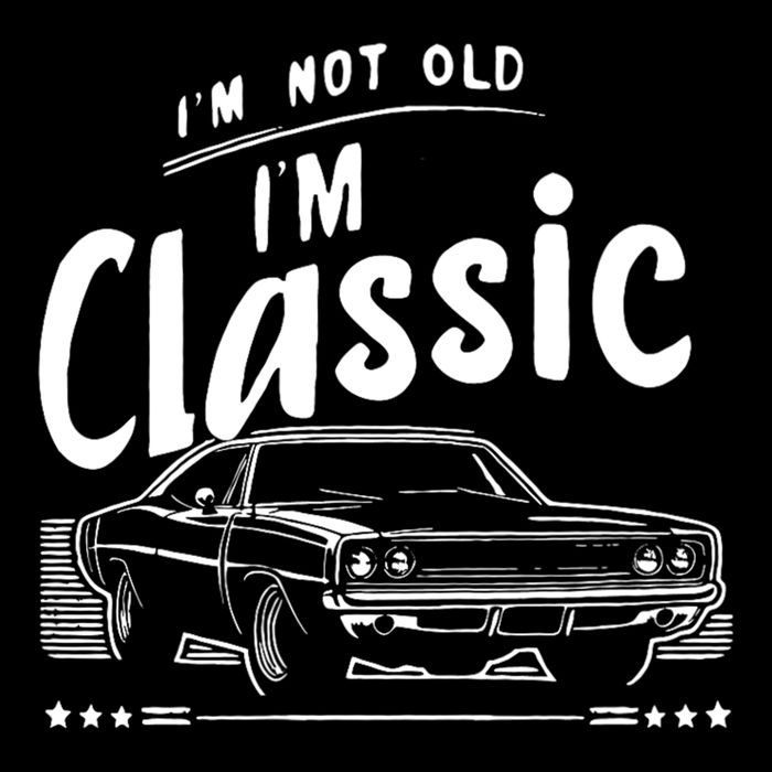 IM Not Old IM Classic Funny Car Graphic Drawstring Bag