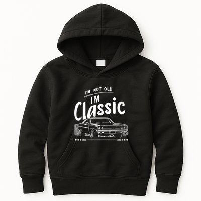 IM Not Old IM Classic Funny Car Graphic Kids Hoodie