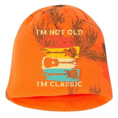 Im Not Old Im Classic Retro Vintage Pickup Guitar Kati - Camo Knit Beanie