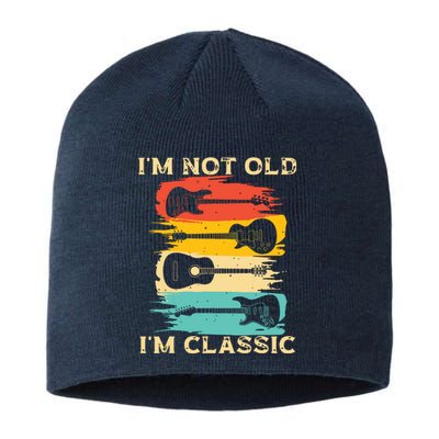 Im Not Old Im Classic Retro Vintage Pickup Guitar Sustainable Beanie