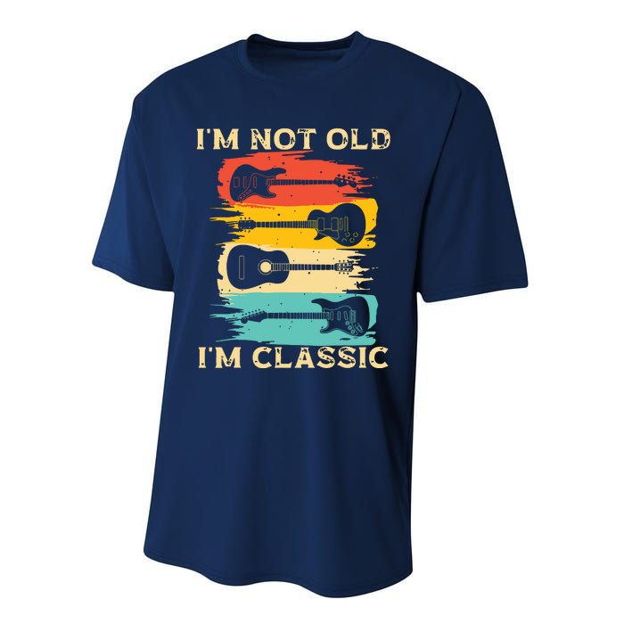 Im Not Old Im Classic Retro Vintage Pickup Guitar Performance Sprint T-Shirt