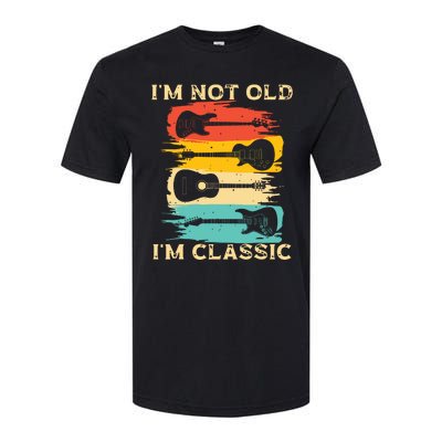 Im Not Old Im Classic Retro Vintage Pickup Guitar Softstyle CVC T-Shirt