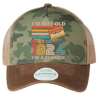 IM Not Old Best Of 1924 IM A Classic 100th Birthday Legacy Tie Dye Trucker Hat