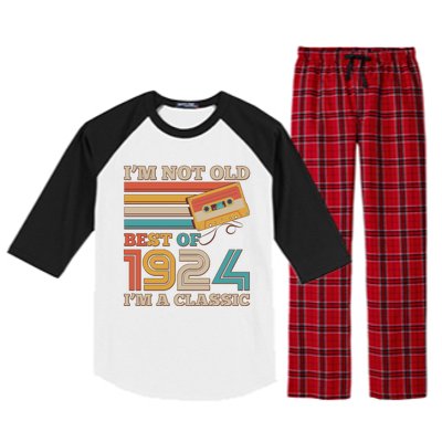 IM Not Old Best Of 1924 IM A Classic 100th Birthday Raglan Sleeve Pajama Set