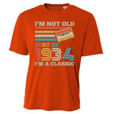 Im Not Old Best Of 1934 Im A Classic 90th Birthday Cooling Performance Crew T-Shirt