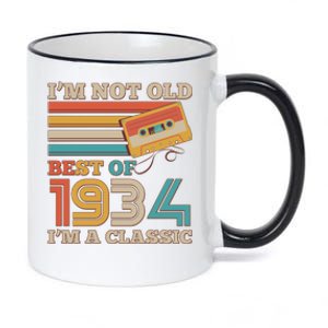 Im Not Old Best Of 1934 Im A Classic 90th Birthday 11oz Black Color Changing Mug