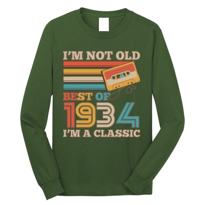 Im Not Old Best Of 1934 Im A Classic 90th Birthday Long Sleeve Shirt