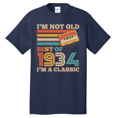 Im Not Old Best Of 1934 Im A Classic 90th Birthday Tall T-Shirt