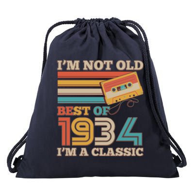 Im Not Old Best Of 1934 Im A Classic 90th Birthday Drawstring Bag