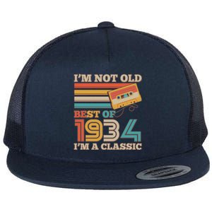 Im Not Old Best Of 1934 Im A Classic 90th Birthday Flat Bill Trucker Hat