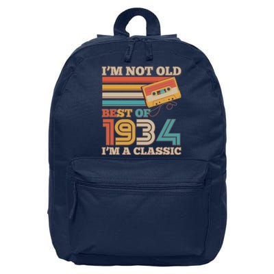 Im Not Old Best Of 1934 Im A Classic 90th Birthday 16 in Basic Backpack