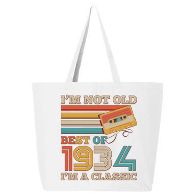 Im Not Old Best Of 1934 Im A Classic 90th Birthday 25L Jumbo Tote