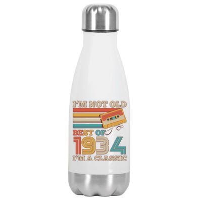 Im Not Old Best Of 1934 Im A Classic 90th Birthday Stainless Steel Insulated Water Bottle