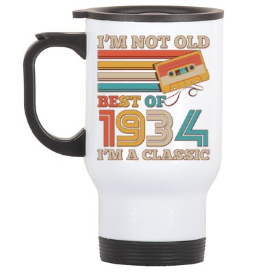 Im Not Old Best Of 1934 Im A Classic 90th Birthday Stainless Steel Travel Mug