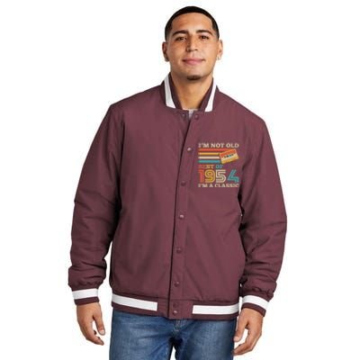 Im Not Old Best Of 1954 Im A Classic 70th Birthday Insulated Varsity Jacket