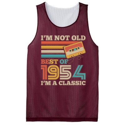 Im Not Old Best Of 1954 Im A Classic 70th Birthday Mesh Reversible Basketball Jersey Tank