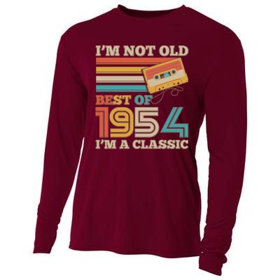 Im Not Old Best Of 1954 Im A Classic 70th Birthday Cooling Performance Long Sleeve Crew