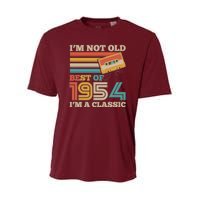 Im Not Old Best Of 1954 Im A Classic 70th Birthday Youth Performance Sprint T-Shirt