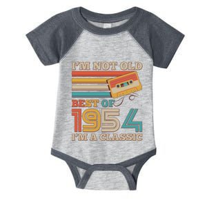 Im Not Old Best Of 1954 Im A Classic 70th Birthday Infant Baby Jersey Bodysuit